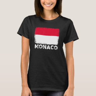 Camiseta Mônaco Bandeira Suporte a Pessoas de Mônaco