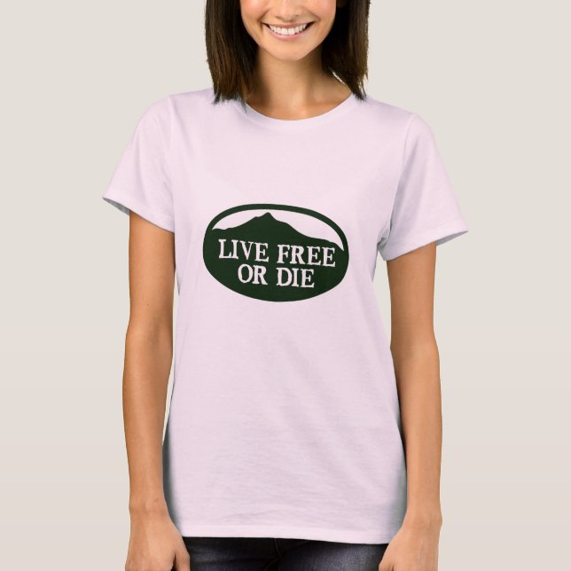 Camiseta Monadnock livre vivo (Frente)