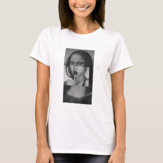 Camiseta Monalisa with a Lollipop T-Shirt B&W