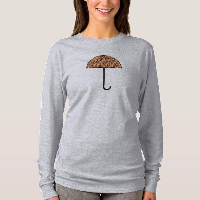 Camiseta Monarca Borboletas Guarda-chuvas (Frente)