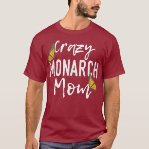 Camiseta Monarca Louca Mãe Insetada Entomologista Da Borbol