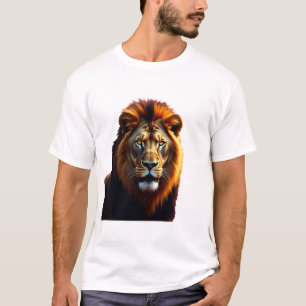 Camiseta Monarca Majestosa: O reinado do Leão Selvagem