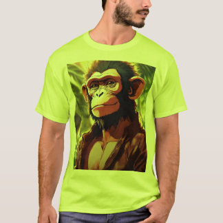 Camiseta Monarca Majestosa: Rei MacacoImprimido T-ShirT
