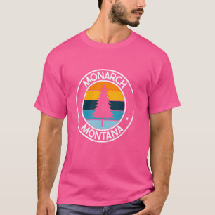 Camiseta Monarca Montana MT USA City Pride Retro Sunset