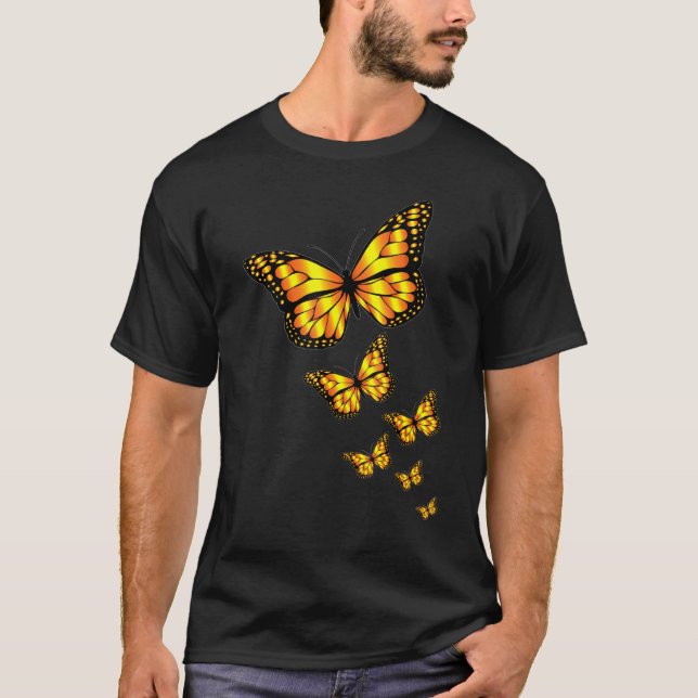 Camiseta Monarcas Bonitos Borboletas Milkweed Butterf Monar (Frente)