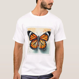 Camiseta Monarch butterfly 210924IREF220 - Watercolor