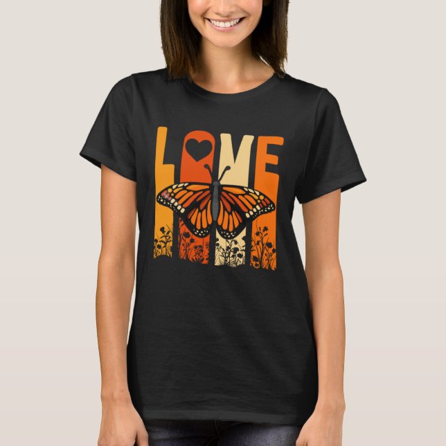 Camiseta Monarch Butterfly Love Insect Collector Entomologi (Frente)