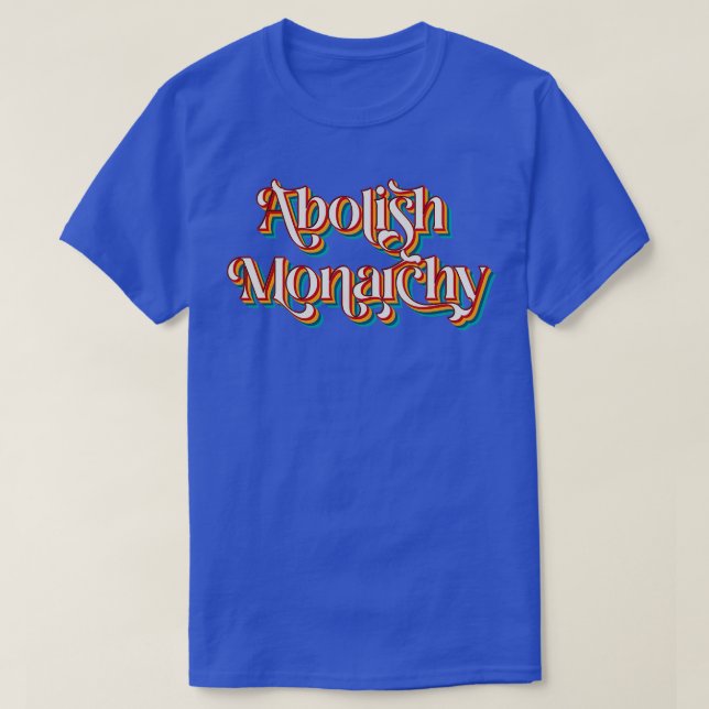 Camiseta Monarquia Abolescente (Frente do Design)