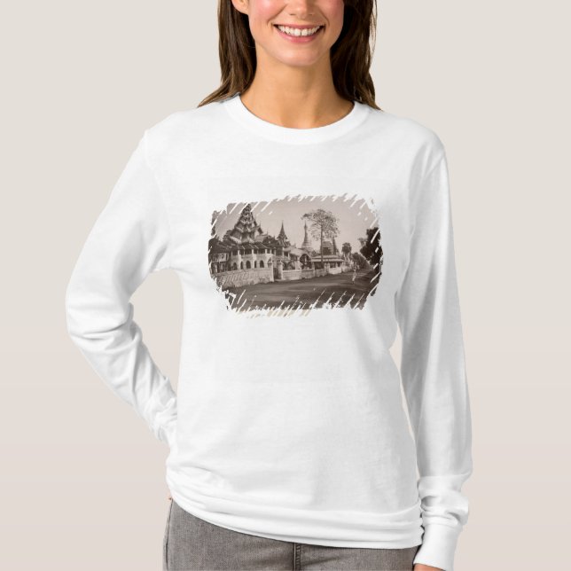 Camiseta Monastério e pagodes de Wayzayanda em Moulmein (Frente)