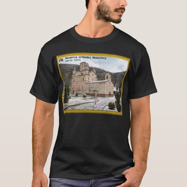 Camiseta MONASTÉRIOS SÉRVIOS - Mosteiro de Ravanica 2 (Frente)