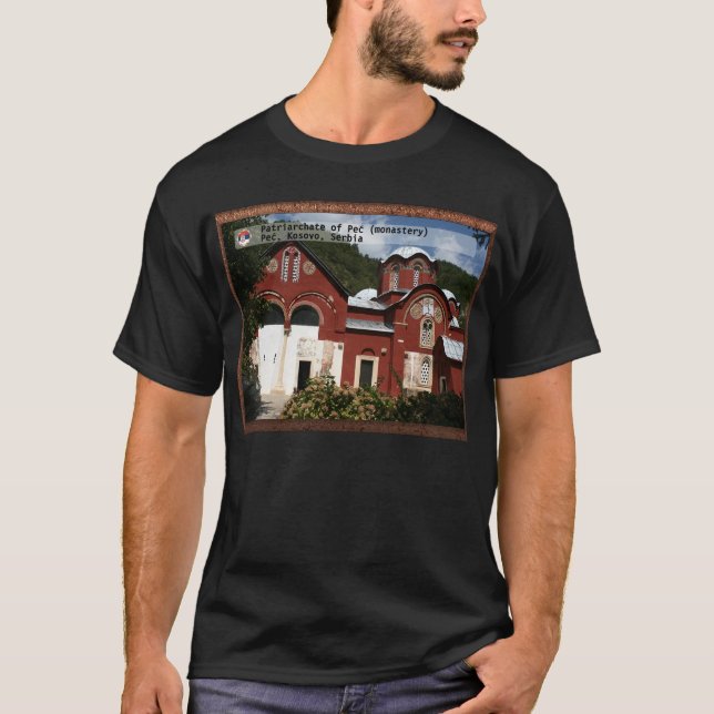 Camiseta MONASTÉRIOS SÉRVIOS - Patriarcado de Peć (Frente)