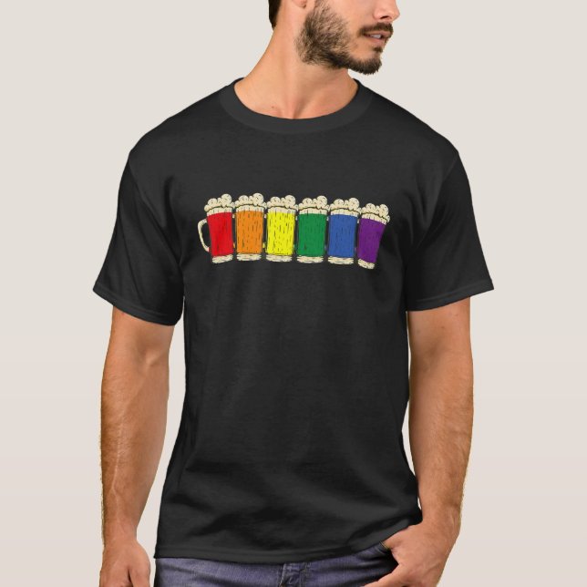 Camiseta Monat Lgbtq+ Beer Statement Lgbt (Frente)
