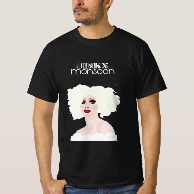 Camiseta Monção do Jinkx preto e branco (Frente)