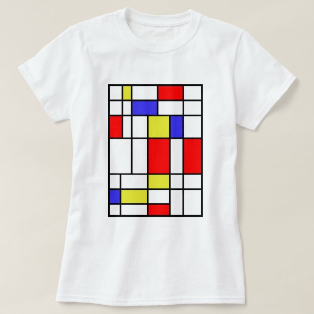 Camiseta Mondrian #58 (Frente do Design)