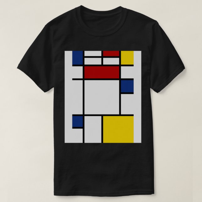 Camiseta Mondrian Art (Frente do Design)