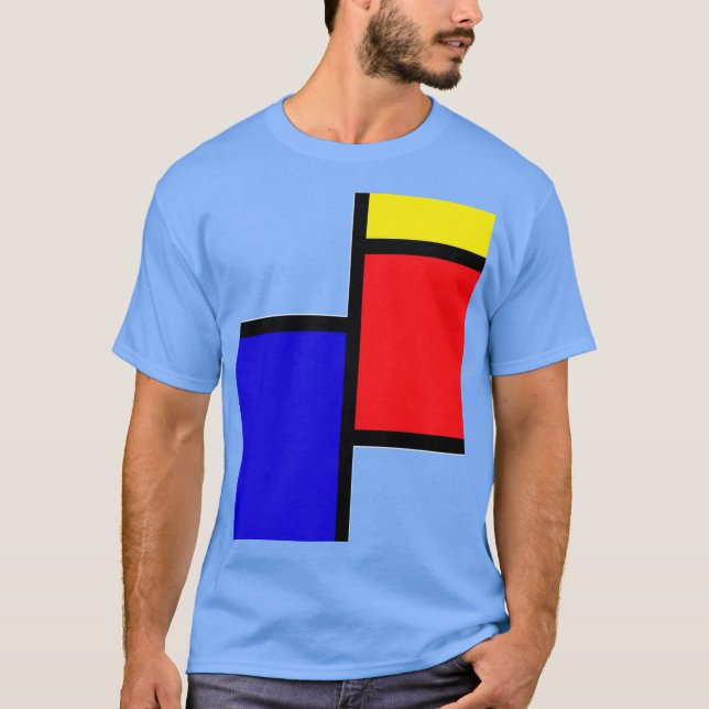 Camiseta Mondrian gift friend vintage (Frente)