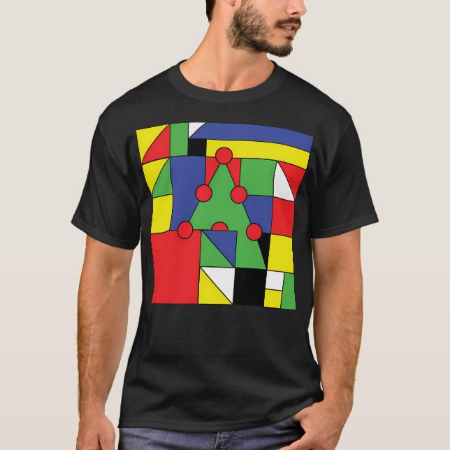 Camiseta Mondrian Natal (Frente)