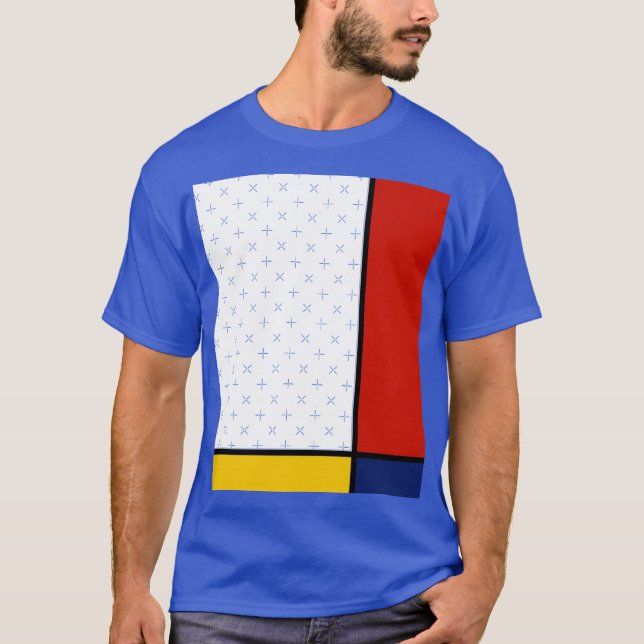 Camiseta Mondrian Style Abstract Art funny (Frente)