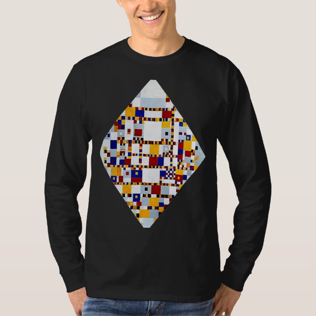Camiseta Mondrian Victory Boogie Woogie Neo Plasticism Abst (Frente)