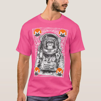 Camiseta Monero Space Monkey Crypto Art Moon Cryptocurrency
