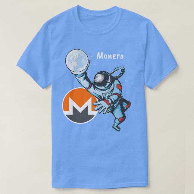 Camiseta Monero XMR, astronauta espacial Dunk Crypto Crypto (Frente do Design)
