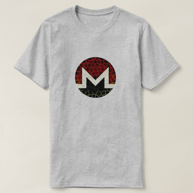 Camiseta Monero (XMR) cripto - t-shirt alterado do logotipo (Frente do Design)