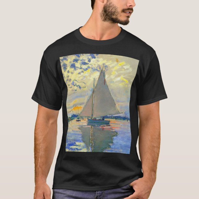 Camiseta Monet Sailboat no Le Petit-Gennevilliers (Frente)