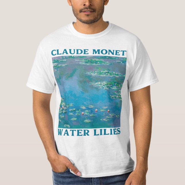 Camiseta Monet's Water Lilies Modern Art Impressionism Pain (Frente)