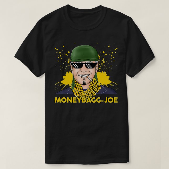 Camiseta Money bag onde aquele estímulo estimula o cheque (Frente do Design)