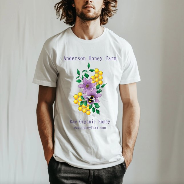 Camiseta Money Bee Fazenda Amarelo Lavanda (Criador carregado)