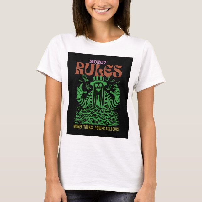 Camiseta Money Rules: The Green Reaper of Wealth (Frente)