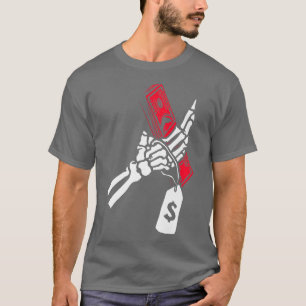 Camiseta Money Skeleton Mão Dinheiro Milionário Empresa Cry