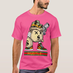 Camiseta Money Stacks Hustle Wall Street Hip Hop Rap