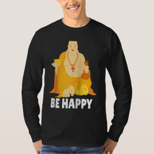 Camiseta Monge Buda Namaste Rezando Rezar Sorriso Feliz Ris