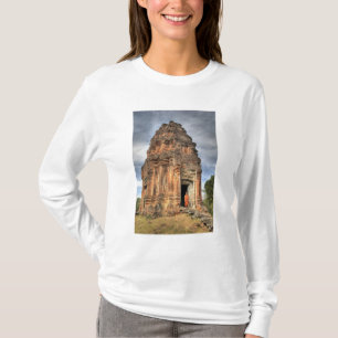 Camiseta Monge budista na porta do templo