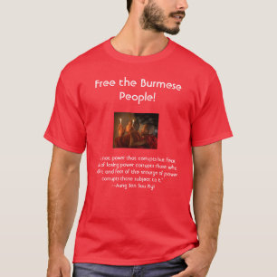 Camiseta Monges na oração, "não é o poder que corrompe