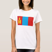 Mongólia Flag x Map T-Shirt