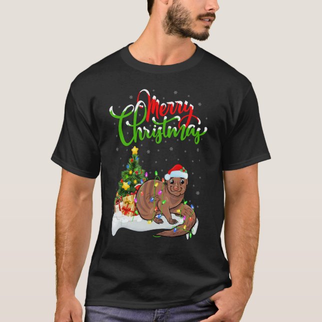 Camiseta Mongoose   Xmas Decorations Santa Mongoose Christm (Frente)