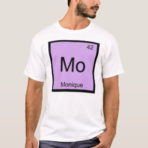 Camiseta Monique Name Chemistry Elemento Periódico