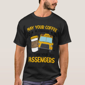 Camiseta Monitor de Ônibus Escolar Café Monitor de Ônibus