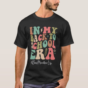 Camiseta Monitor de ônibus nas costas da era escolar Mulher