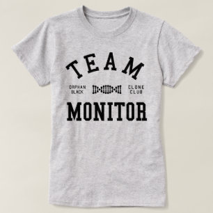 Camiseta Monitor preto órfão da equipe