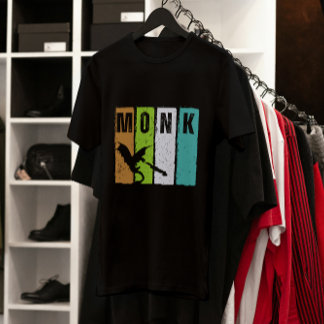 Camiseta Monk Dungeon Fantasy Role no Grunge T-Shirt