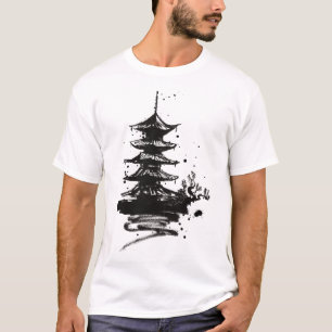 Camiseta Monk Torre Chinesa - Templ Asiático Espir