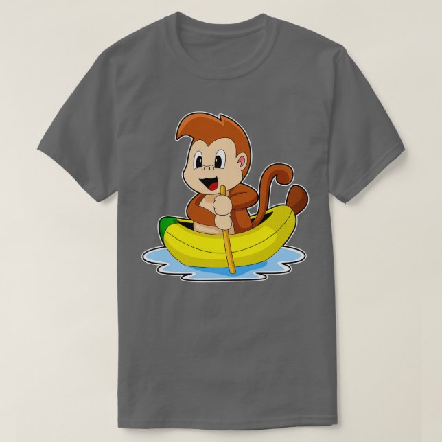 Camiseta Monkey Banana Boat 2 (Frente do Design)