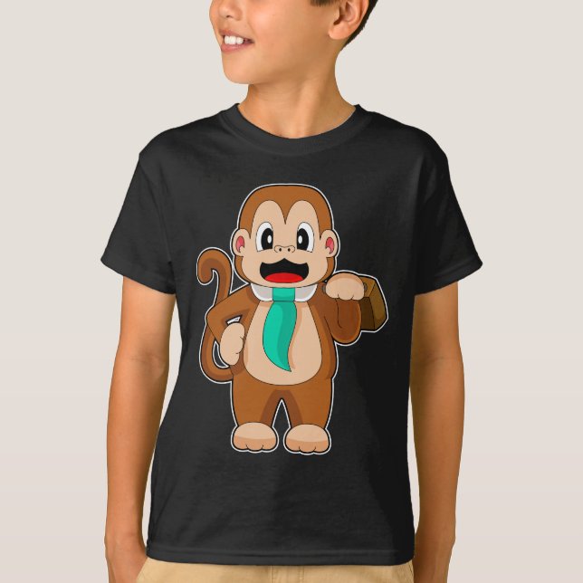 Camiseta Monkey Businessman Suitcase (Frente)