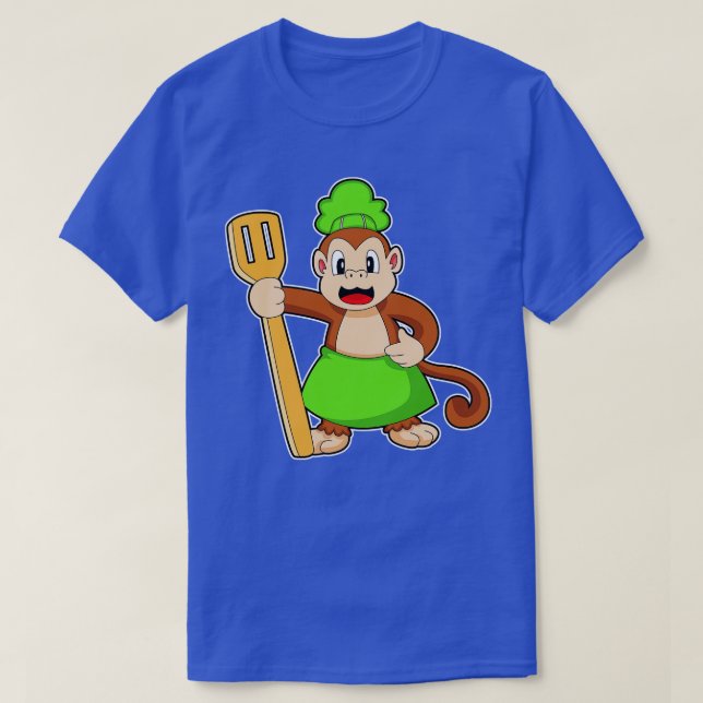 Camiseta Monkey Cook Spatula (Frente do Design)