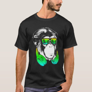 Camiseta Monkey Cooler Monkey DJ Fones de ouvido Ideia Part