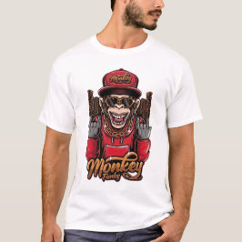 Camiseta Monkey Funky T-Shirt - Cool Hip Hop Monkey Graphic