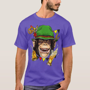 Camiseta Monkey Germany Oktoberfest Party Beer Fest Ape Mon